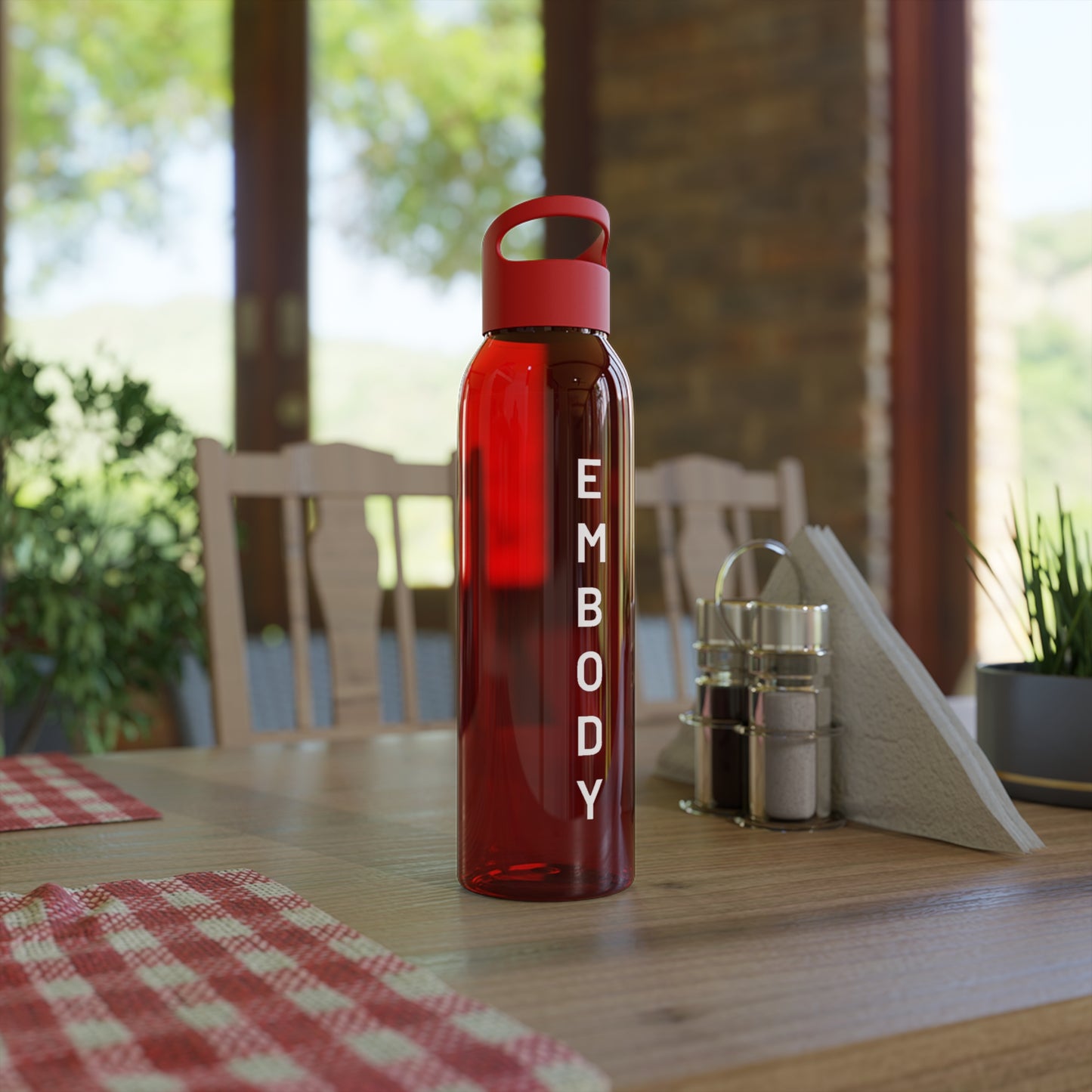 Inspirational Red Water Bottle - EMBODY Design