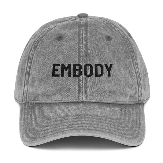 Vintage Embroidery Cap - EMBODY Design, Stylish Hat for Everyday Wear